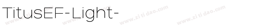 TitusEF-Light字体转换