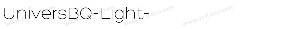 UniversBQ-Light字体转换