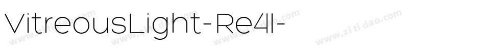 VitreousLight-Re4l字体转换
