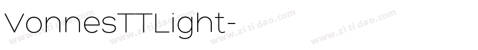 VonnesTTLight字体转换