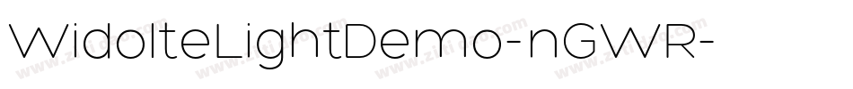 WidolteLightDemo-nGWR字体转换