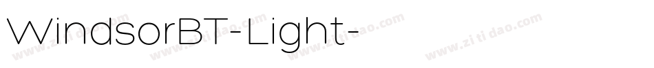 WindsorBT-Light字体转换