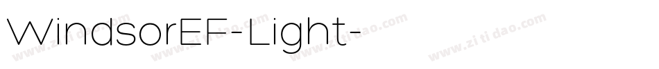 WindsorEF-Light字体转换