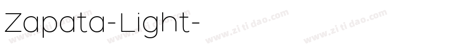 Zapata-Light字体转换