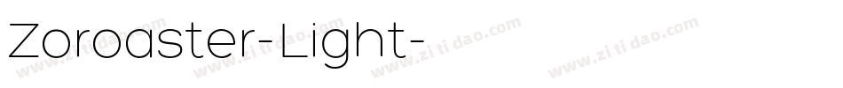 Zoroaster-Light字体转换