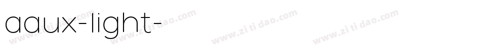 aaux-light字体转换