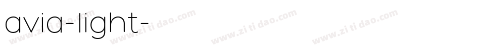 avia-light字体转换