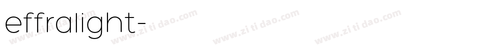effralight字体转换
