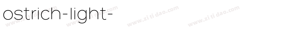 ostrich-light字体转换