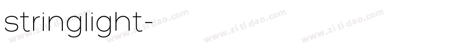 stringlight字体转换