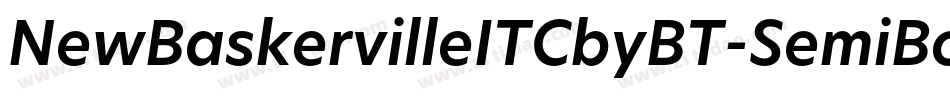 NewBaskervilleITCbyBT-SemiBold字体转换