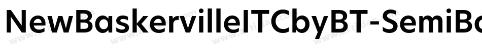 NewBaskervilleITCbyBT-SemiBold字体转换