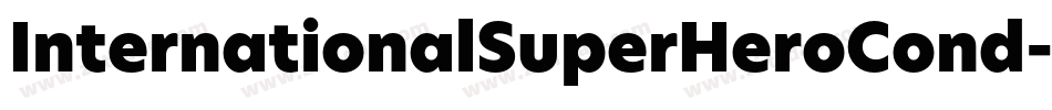 InternationalSuperHeroCond-MDXr字体转换