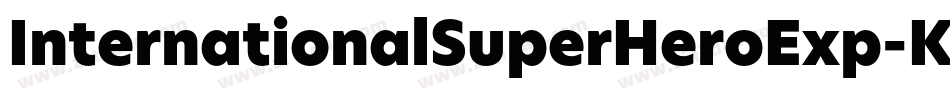 InternationalSuperHeroExp-KxPp字体转换