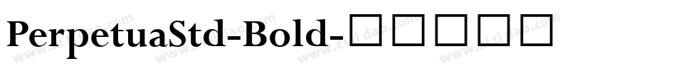 PerpetuaStd-Bold字体转换