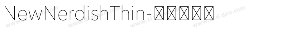 NewNerdishThin字体转换