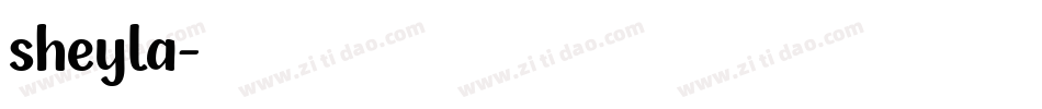 sheyla字体转换