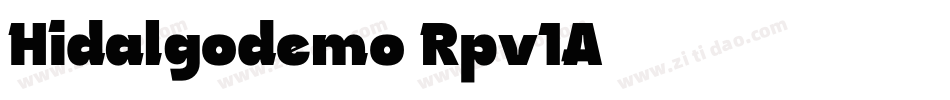 Hidalgodemo-Rpv1A字体转换