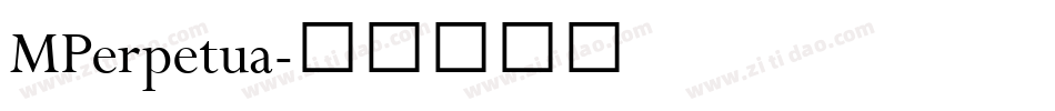 MPerpetua字体转换