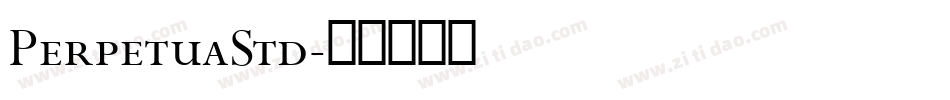 PerpetuaStd字体转换