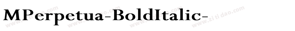 MPerpetua-BoldItalic字体转换