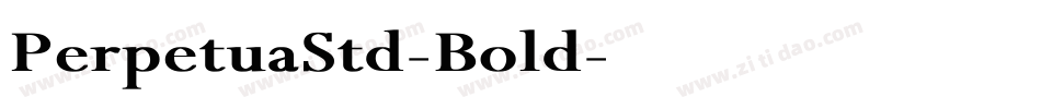 PerpetuaStd-Bold字体转换