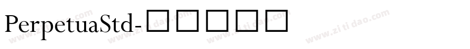 PerpetuaStd字体转换