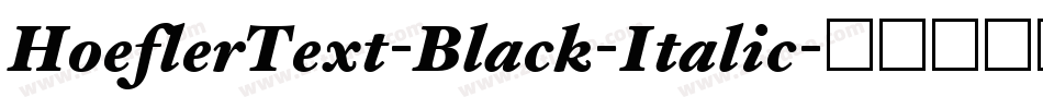 HoeflerText-Black-Italic字体转换