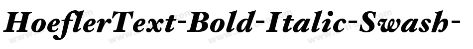 HoeflerText-Bold-Italic-Swash字体转换