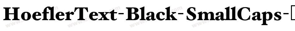 HoeflerText-Black-SmallCaps字体转换