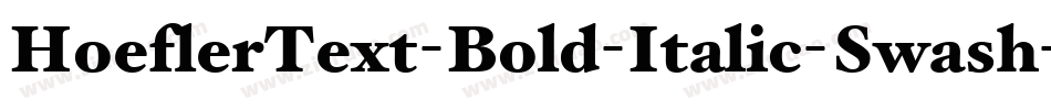 HoeflerText-Bold-Italic-Swash字体转换