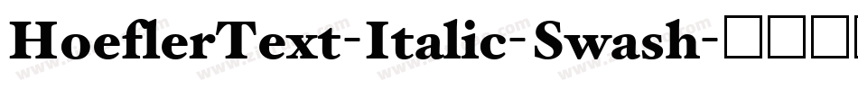 HoeflerText-Italic-Swash字体转换