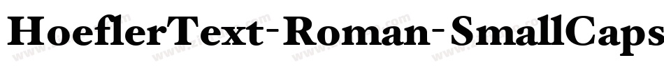 HoeflerText-Roman-SmallCaps字体转换