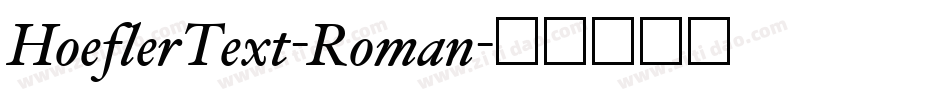 HoeflerText-Roman字体转换