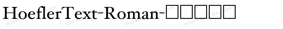 HoeflerText-Roman字体转换