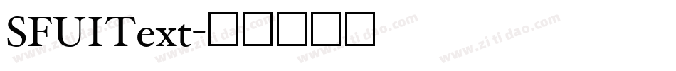 SFUIText字体转换