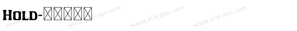 Hold字体转换