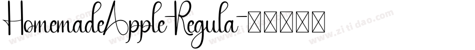 HomemadeApple-Regula字体转换