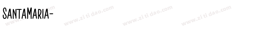 SantaMaria字体转换