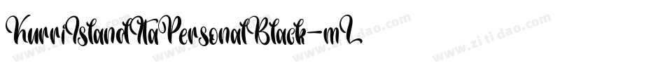 KurriIslandItaPersonalBlack-mLZy9字体转换 KurriIslandItaPersonalBlack-mLZy9字体转换