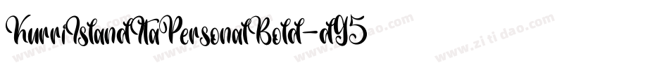 KurriIslandItaPersonalBold-d95qR字体转换