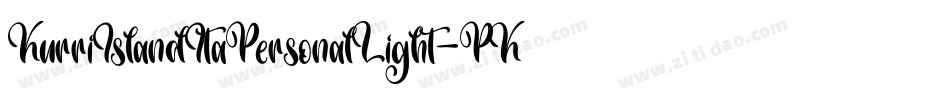 KurriIslandItaPersonalLight-PKZlB字体转换