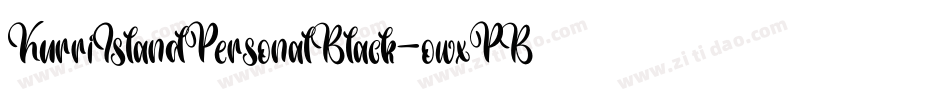 KurriIslandPersonalBlack-owxPB字体转换