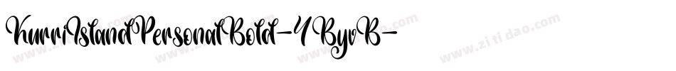 KurriIslandPersonalBold-4ByvB字体转换
