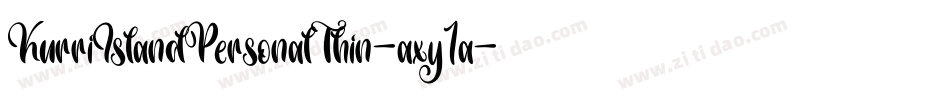 KurriIslandPersonalThin-axy1a字体转换 KurriIslandPersonalThin-axy1a字体转换