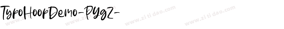 TypoHoopDemo-PYgZ字体转换