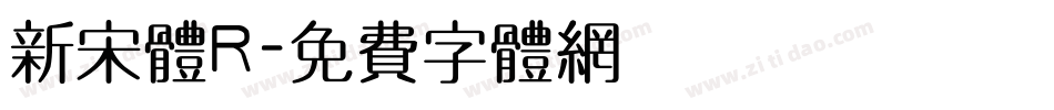 新宋体R字体转换