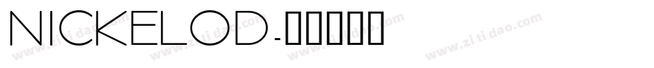 NICKELOD字体转换