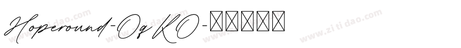 Hoperound-OqKO字体转换