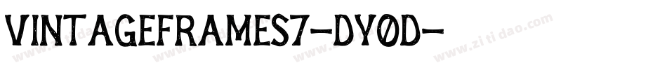 VintageFrames7-Dy0d字体转换